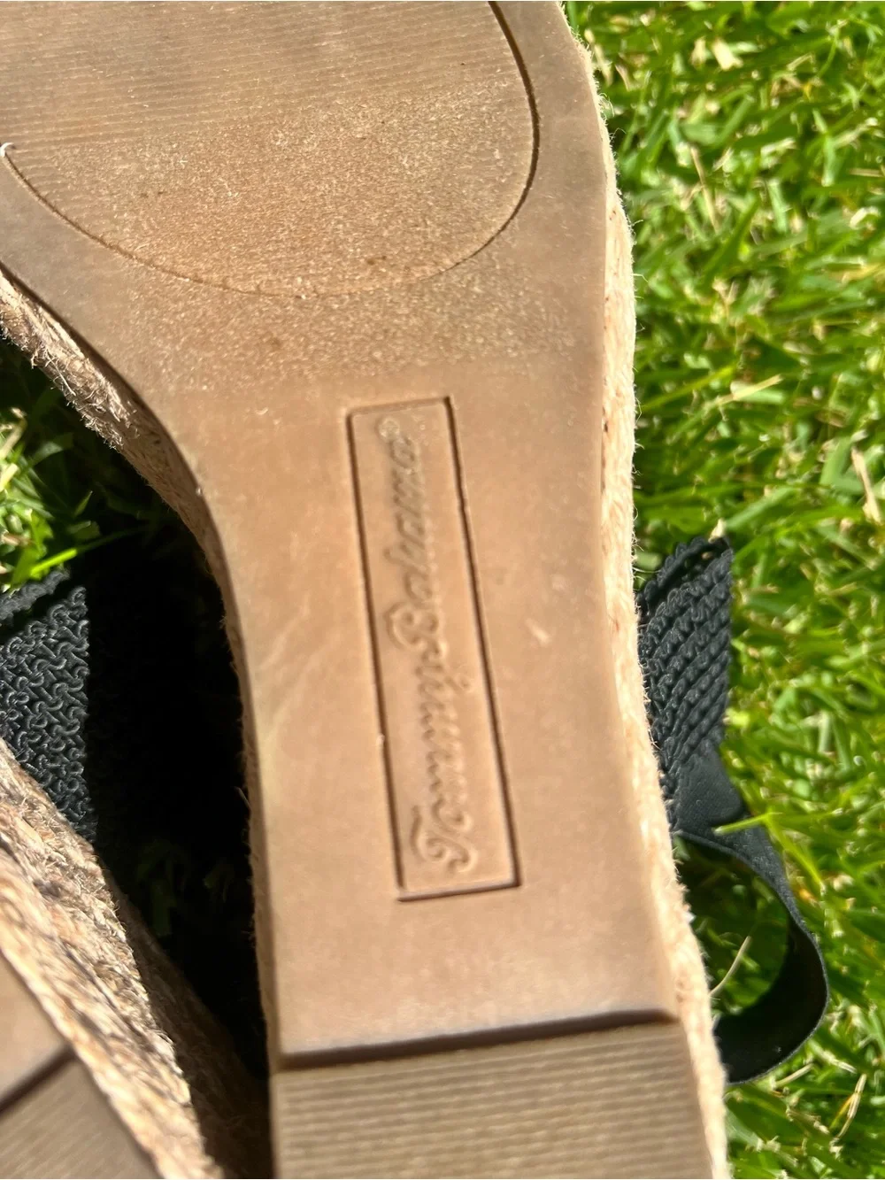 Tommy Bahama Espadrilles Black Mesh Wedges Beachy Coastal 9 Preppy Boho